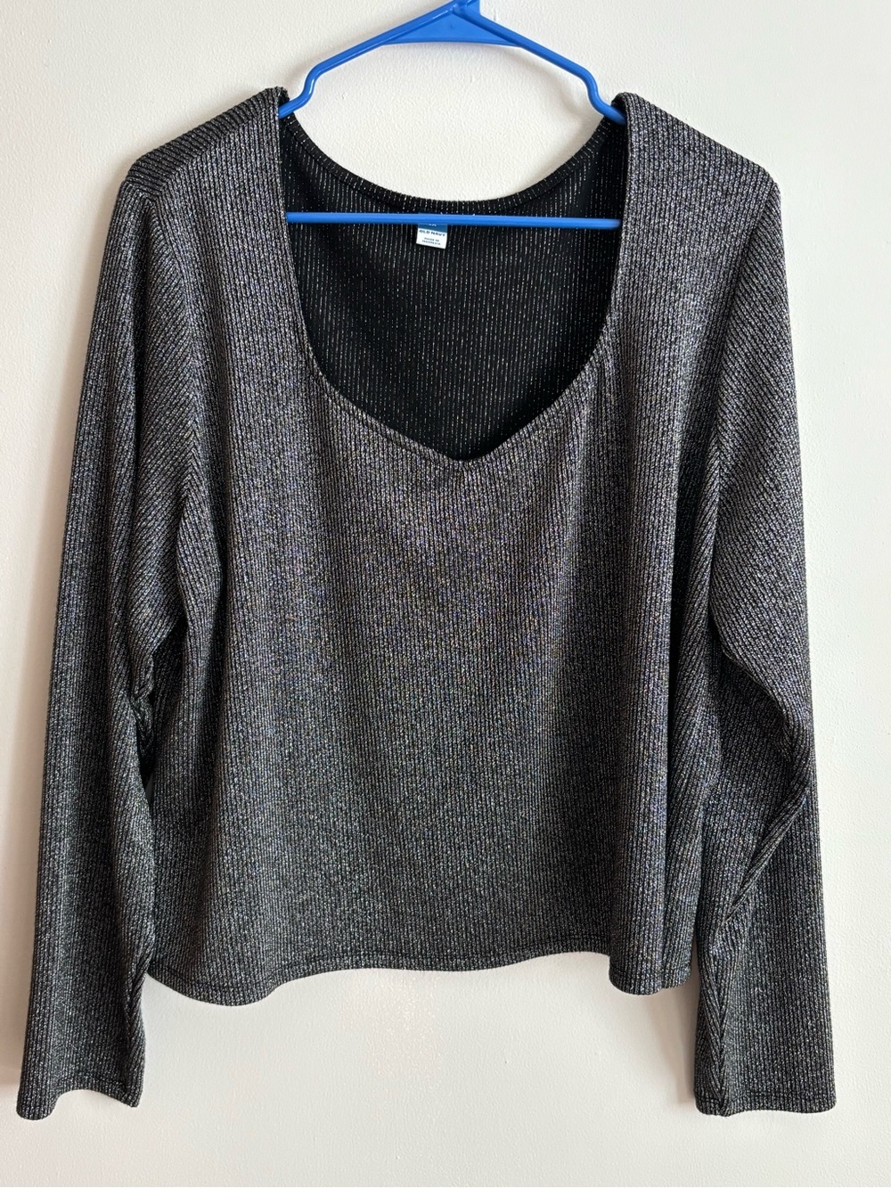old navy long sleeve sparkle top